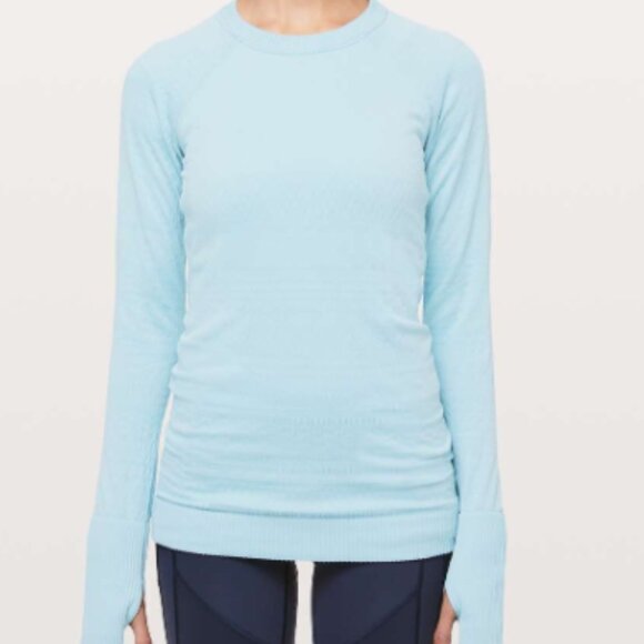 Lululemon Rest Less Pullover NWT Size 8 Blue Haze - Picture 1 of 4